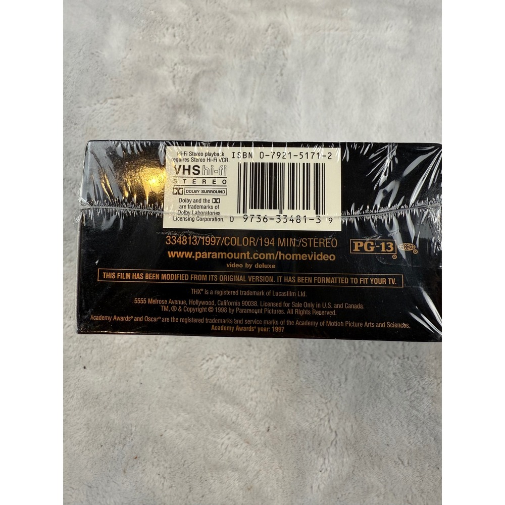 Titanic VHS Movie Two-Tape Set 11 Academy Awards Winner Sealed Collectible - Picture 6 of 6